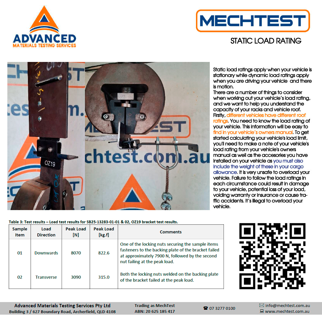 OZ19 Loading Test