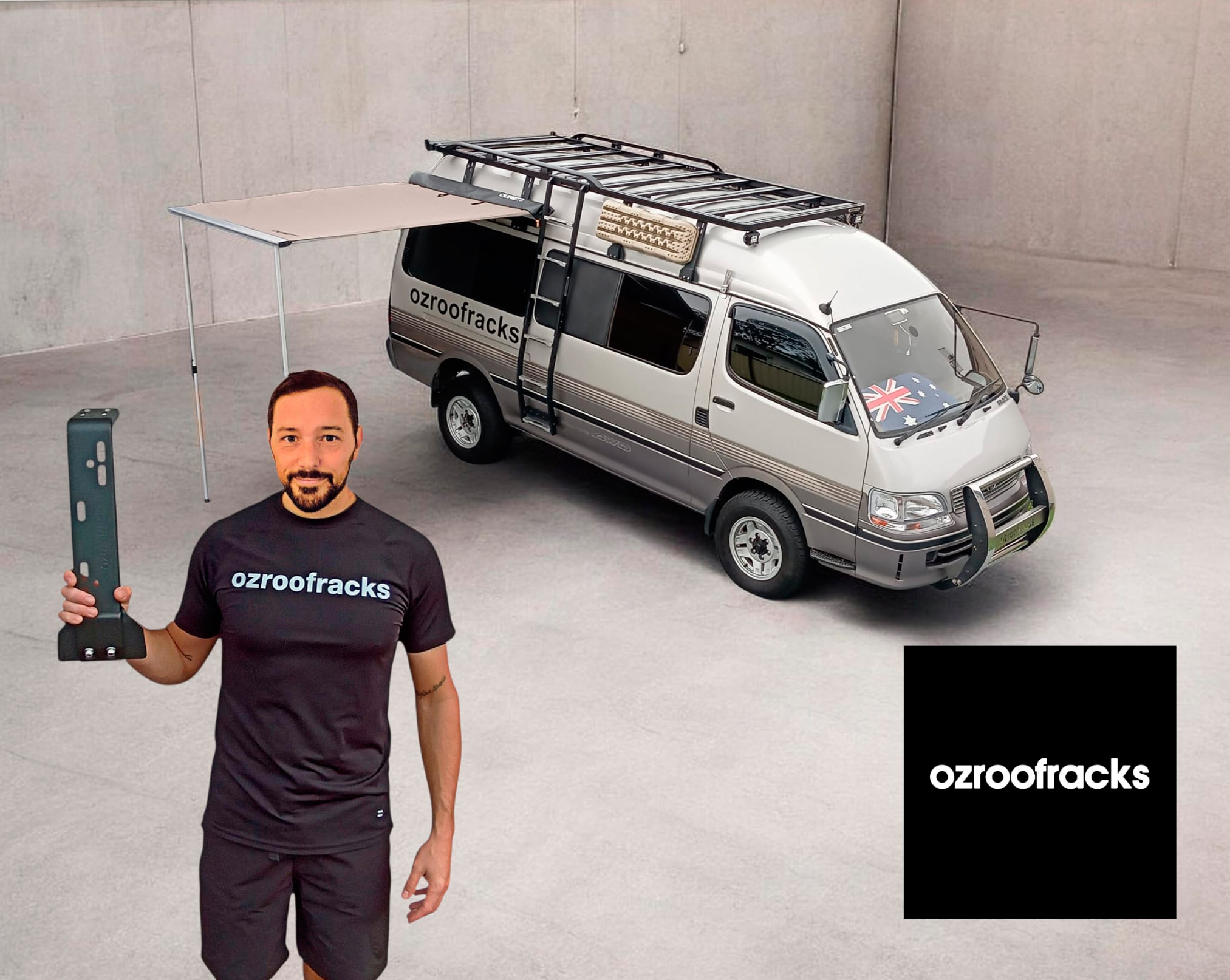 Ozroofracks | Van Gutter Mount Roof Rack